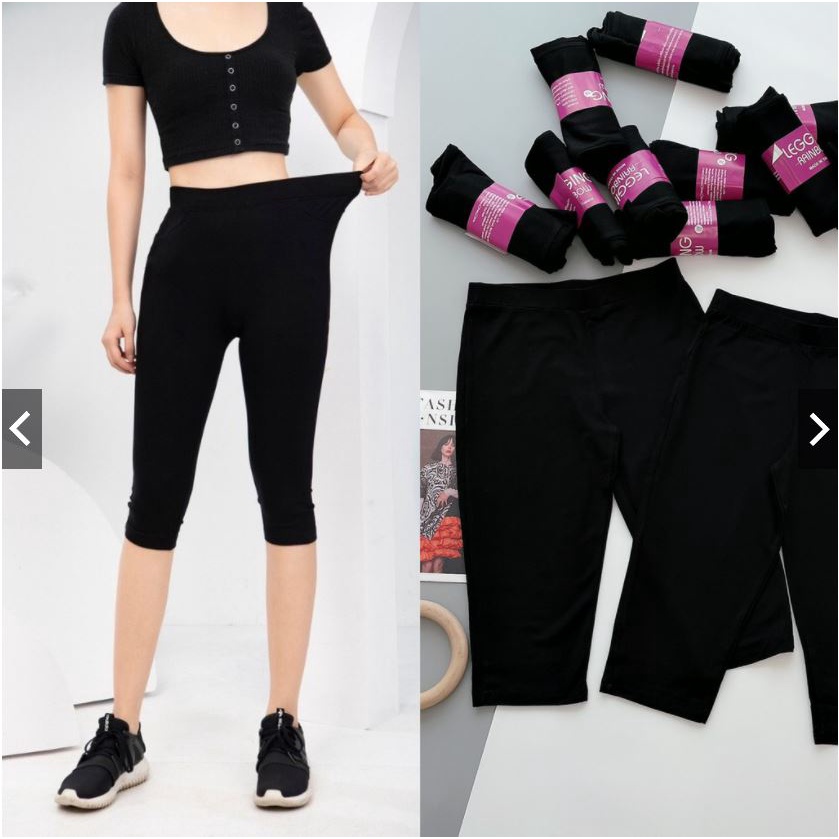 Quần legging nữ cạp cao YC Fashion  Quần legging nâng đen nữ dài co giãn gen bụng vải dày Umi ôm body SP6