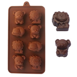 Khuôn Silicone Làm Bánh/Socola/Đồ Trang Trí Bánh Hình Động Vật Dễ Thương