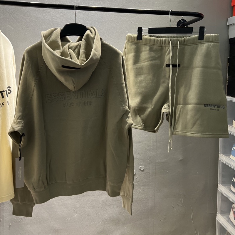 Áo hoodie FEAR OF GOD FOG ESSENTIALS SS21 cao cấp, Áo khoác nỉ form rộng ESSENTIALS silicon chất liệu nỉ bông oversize