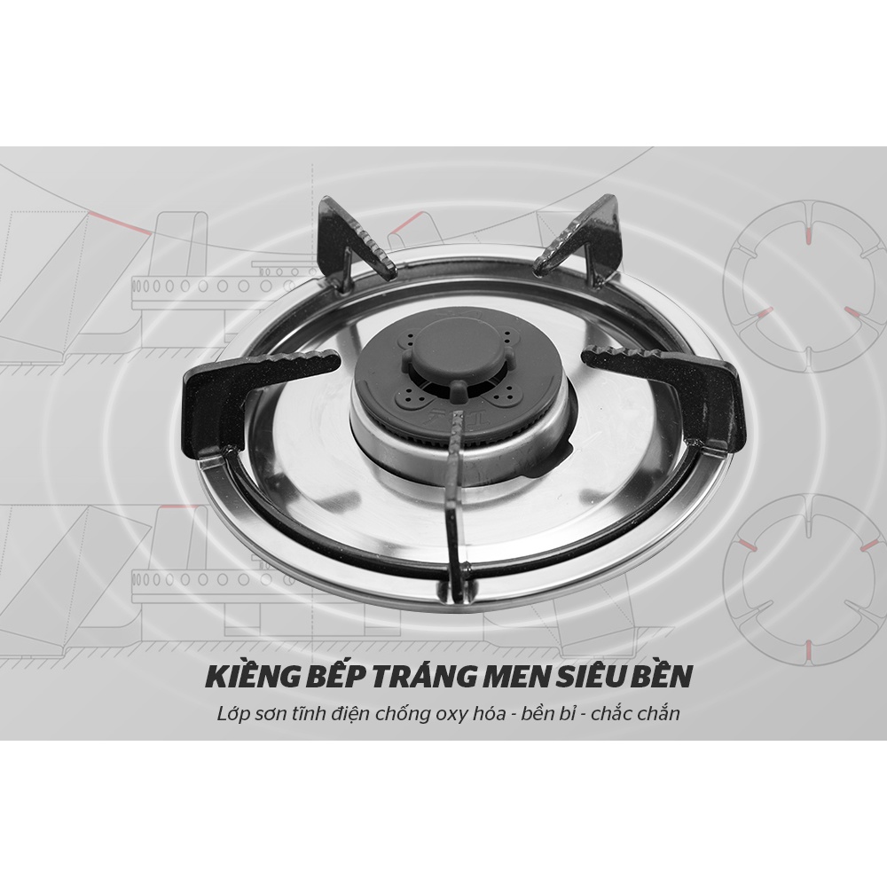 Bếp gas âm kính Sunhouse SHB501MT bảo hành tại nhà trên toàn quốc