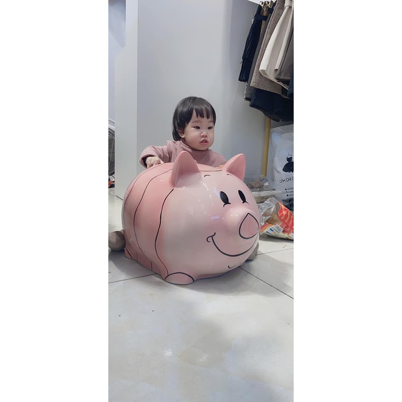 Lợn (heo) tiết kiệm/ống tiết kiệm siêu to khổng lồ bigsize gốm sứ Bát tràng