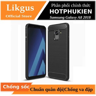 Ốp lưng chống sốc Likgus cho Samsung Galaxy A8 2018 (chuẩn quân đội, chống va đập, chống vân tay) - Hàng chính hãng