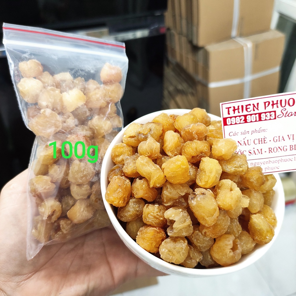 long nhãn cơm nhãn lồng Hưng Yên sấy khô 100g loại ngon (giá sale 19k)