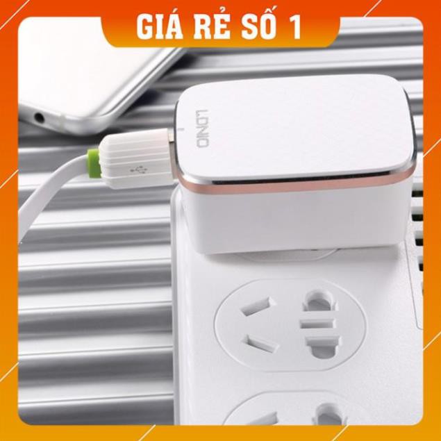 ⚡Giá Sập Sàn⚡ Bộ Sạc nhanh LDNIO A1204Q Auto-ID Adaptive Fast Charging Qualcomm QC 3.0 - hàng chính hãng