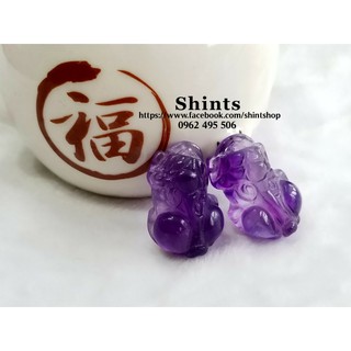 Vòng cổ Tỳ hưu tím nở hậu 2cm