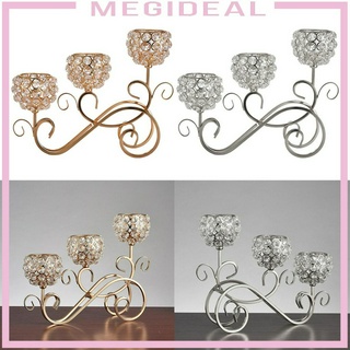 [Megideal] Giá đỡ nến pha lê hiện đại cho đèn trà Chân nến cho bàn ăn tối, đám cưới, trang trí bàn tiệc