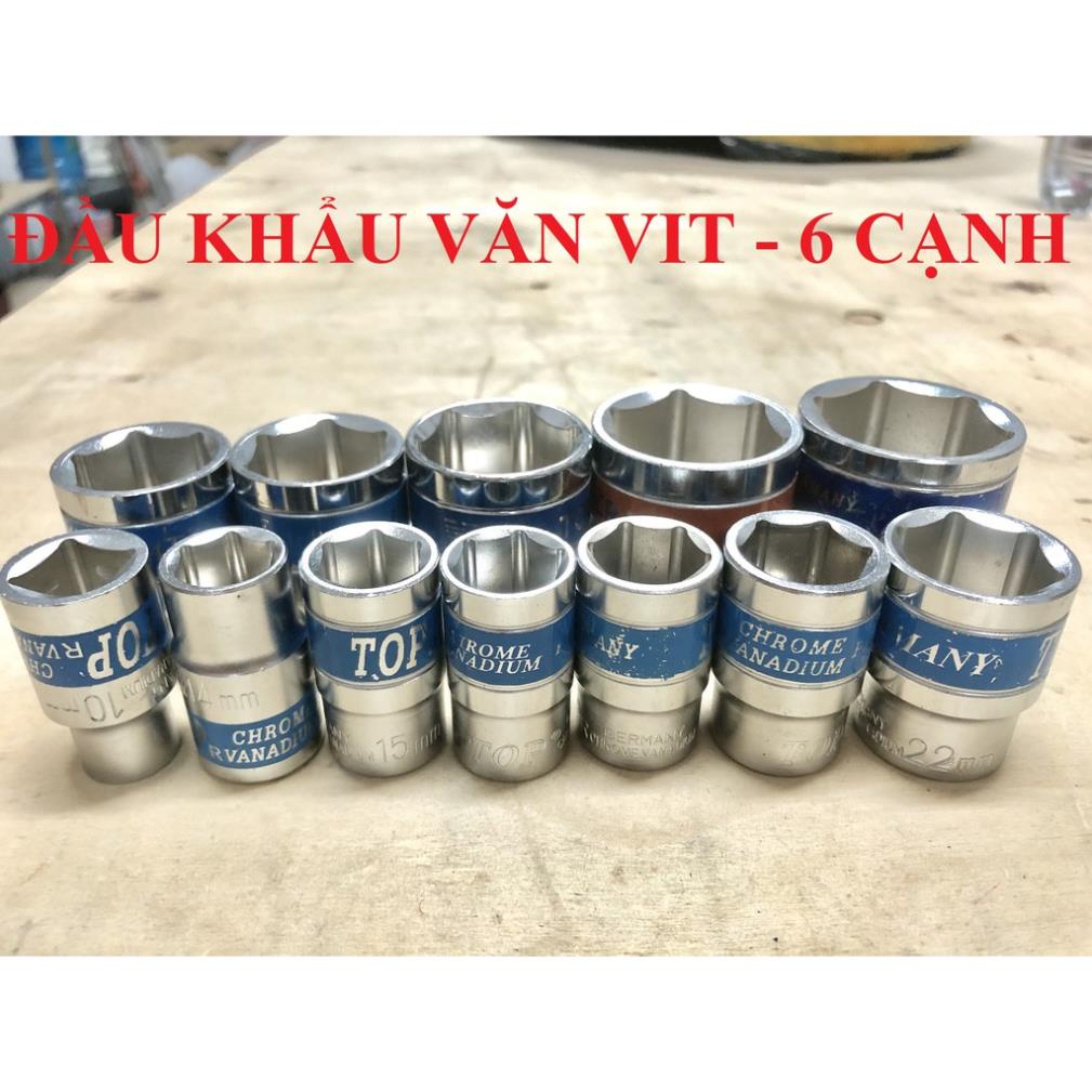 Đầu khẩu vặn ốc lúc giác 6 cạnh  8 10 12 13 14 15 16 17 18 22 23 24 27 30 32