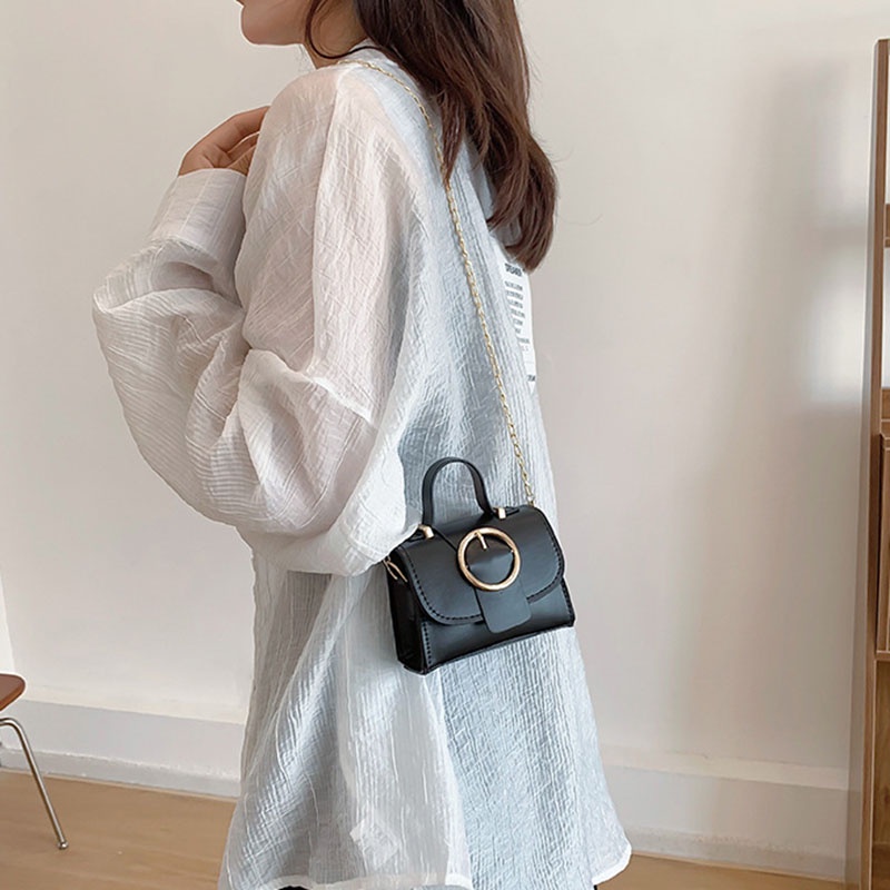 Túi kẹp nách IELGY hình vuông cỡ nhỏ phong cách retro ngọt ngào cho nữ