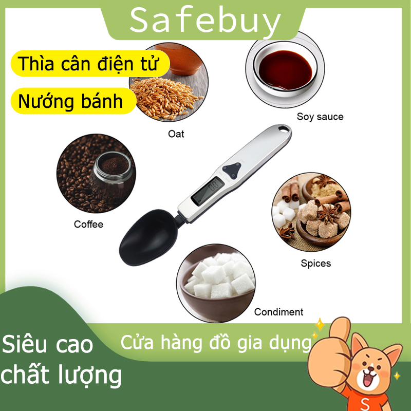 Cân thìa điện tử, cân nhà bếp, màn hình LCD nhỏ, cân thức ăn cho thú cưng