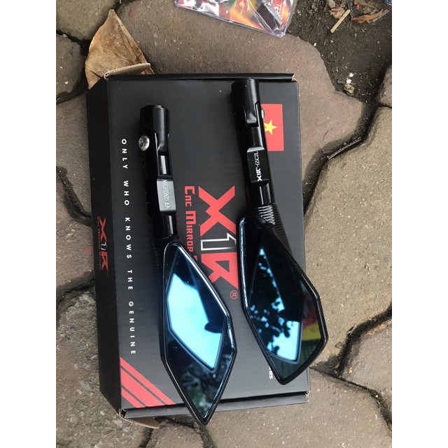 Gương xe máy thời trang 5 cạnh X1R chính hãng bảo hành 1 năm không bị trờn ren trong quá trình sử dụng