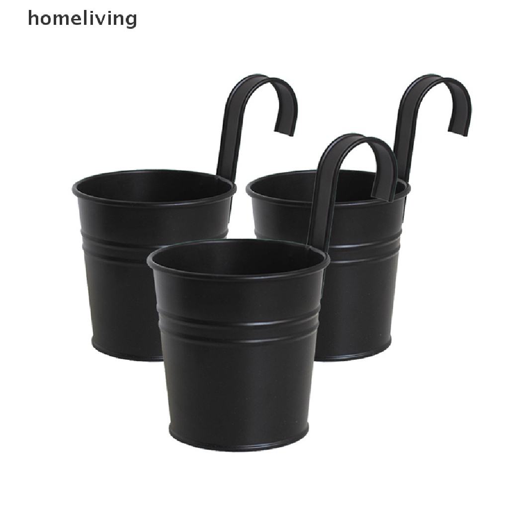 Chậu Hoa Treo Tường Bằng Kim Loại Thiếc Tiện Dụng