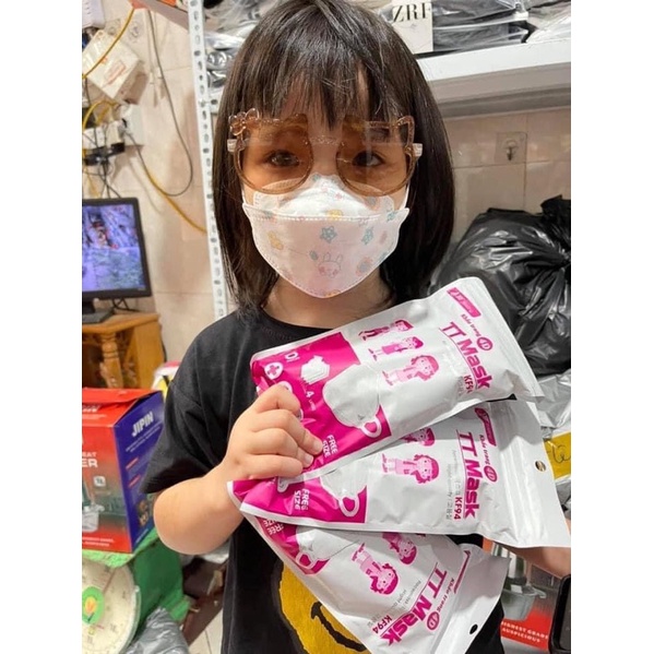 Khẩu trang cho bé KF94 - 1 gói/ 10 cái ( từ 2-7 tuổi)