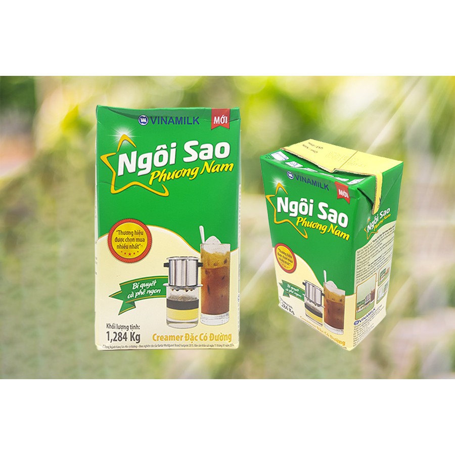 Thùng Sữa đặc Ngôi Sao Phương Nam xanh lá 380gram x24 hộp