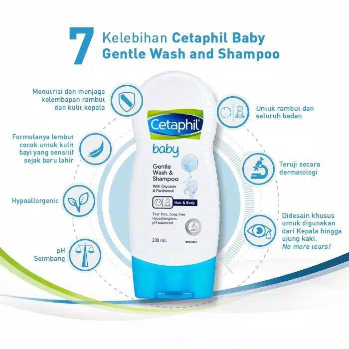 Sữa tắm gội trẻ em Cetaphil wash and shampoo