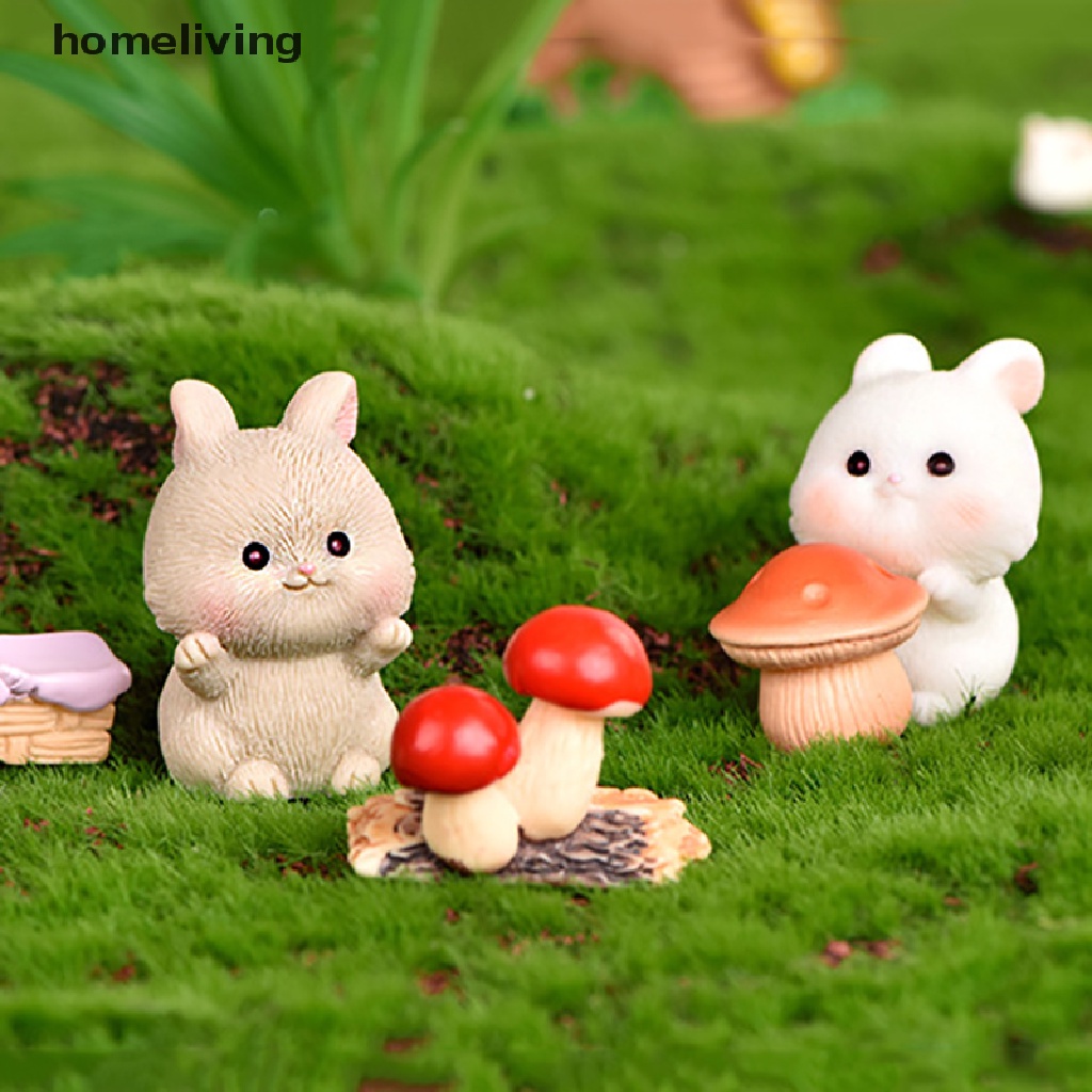 Mô Hình Chú Thỏ Đáng Yêu Trang Trí Tiểu Cảnh