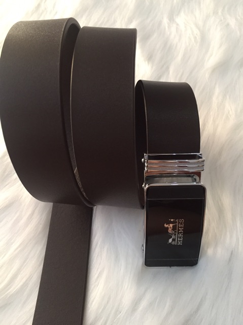 Thắt lưng nam da thật đầu kéo