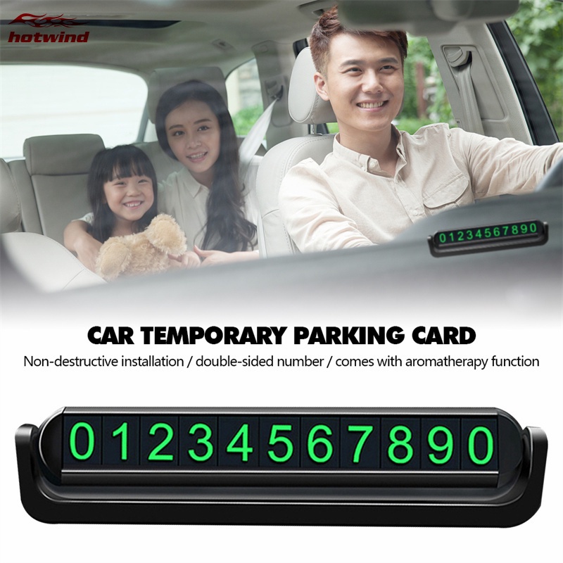 Hw Biển Số Điện Thoại Đỗ Xe Tạm Thời Bằng Hợp Kim Phản Quang Dành Cho Xe Hơi