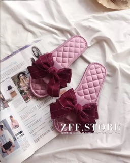 Dép lê nơ lụa