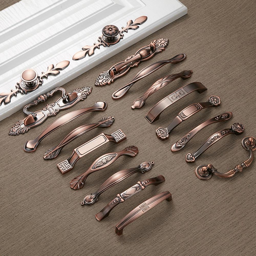 Tay Cầm Tủ Quần Áo Bằng Đồng Chất Lượng Cao Phong Cách Châu Âu