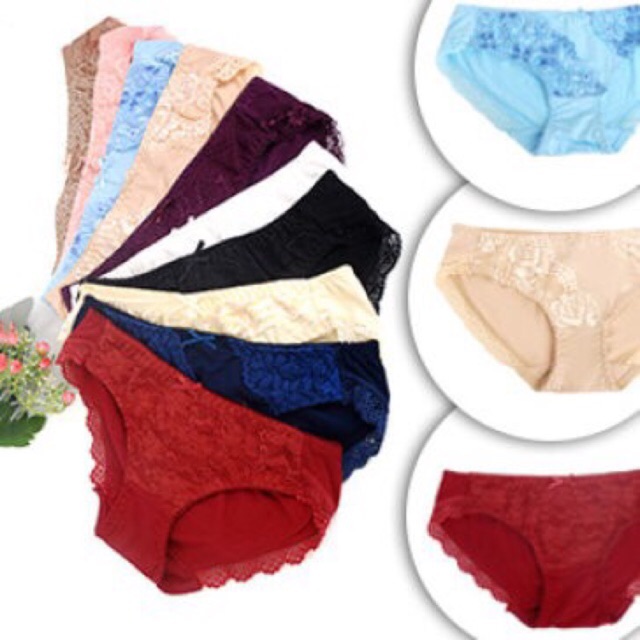 Combo 10 quần cotton phối ren