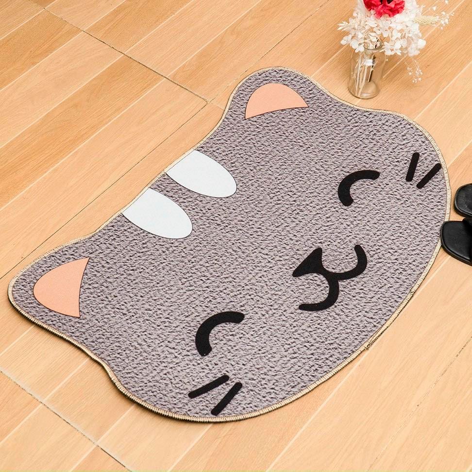 Thảm Lau Chân 3D Họa Tiết Hình Thú Dễ Thương - Tranh Trang Trí - Thảm Lau Chân Chống Trượt
