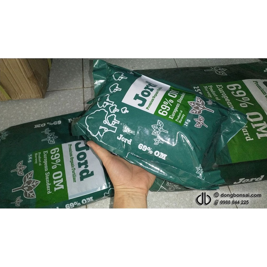 Phân Hữu Cơ tan chậm Jord/ Phân Hữu cơ Cá Hồi Savia Nhập Khẩu Nauy gói 2kg