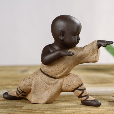 Bộ tượng nhà sư múa võ- Tượng đẹp- Tượng gốm- Tượng kungfu