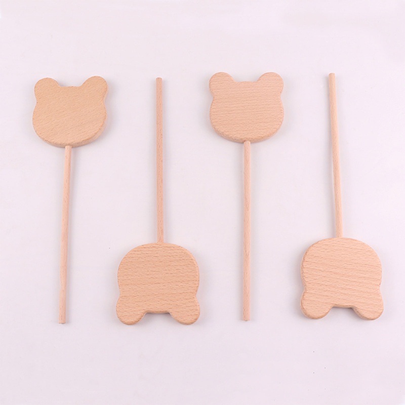 Wit Đồ Chơi Gặm Nướu Bằng Gỗ Sồi Hình Ngôi Sao Gấu Ngôi Sao Lớn Cho Bé Trai Và Bé Gái g