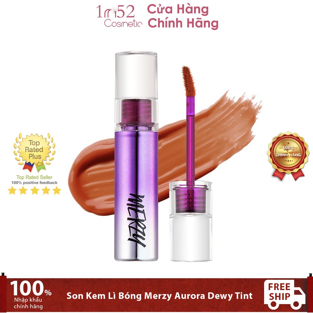[Full Màu] Son Kem Lì Bóng Merzy Aurora Dewy Tint