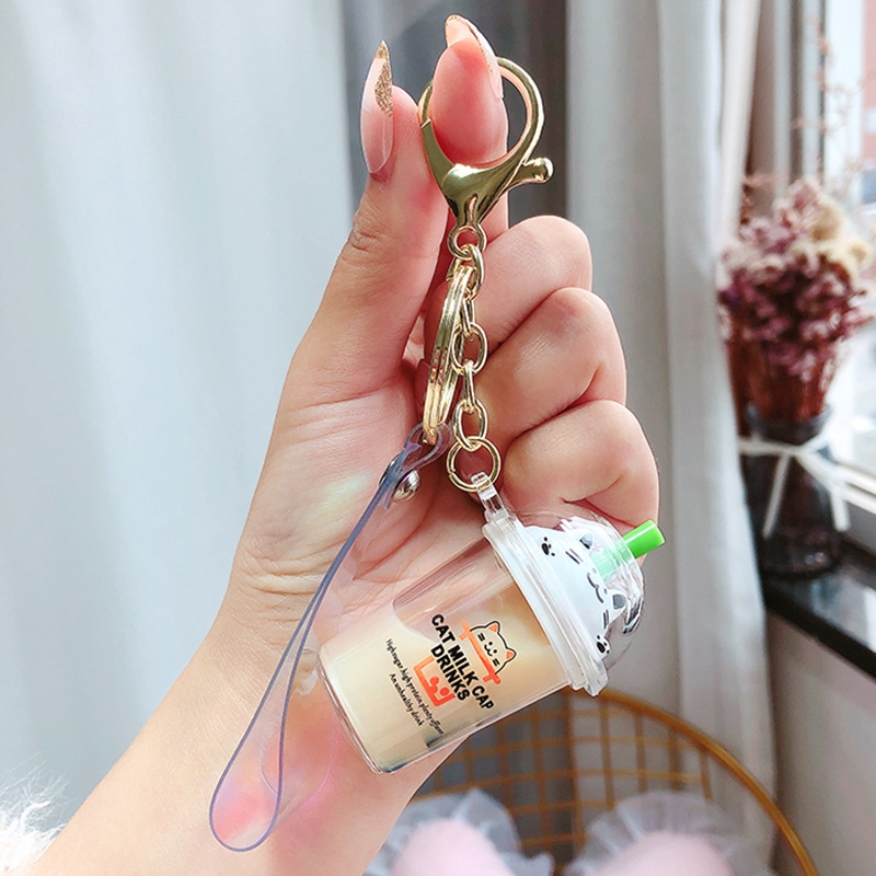Móc Khóa Hình Ly Trà Sữa Dễ Thương