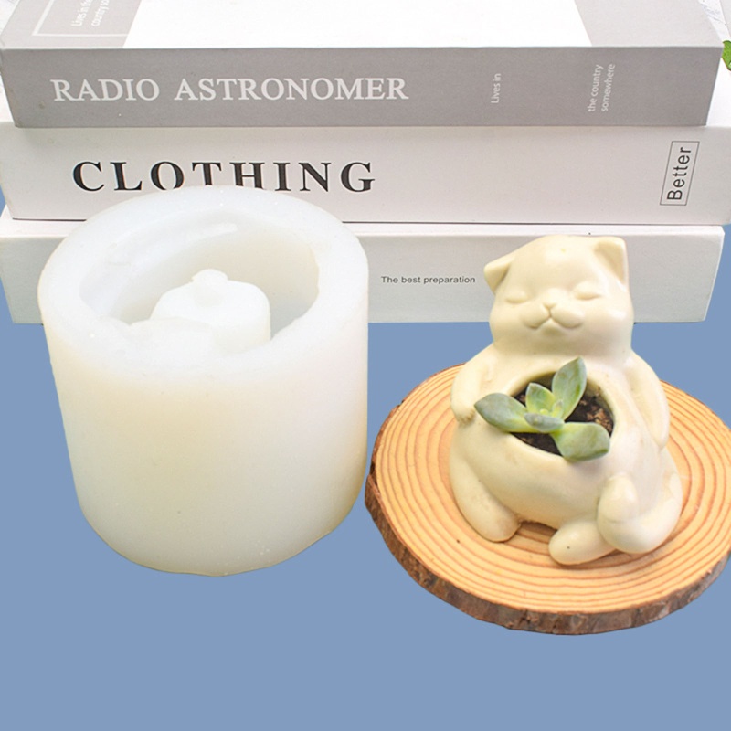 Khuôn Silicone Làm Chậu Hoa Sen Đá Resin