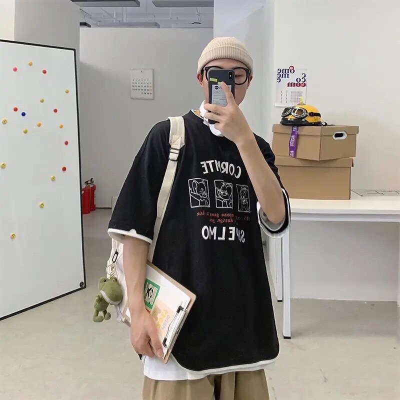 Áo thun nam tay lỡ from rộng , áo thun tay lỡ Unisexx mẫu mới ,chất đẹp , phong cách | BigBuy360 - bigbuy360.vn