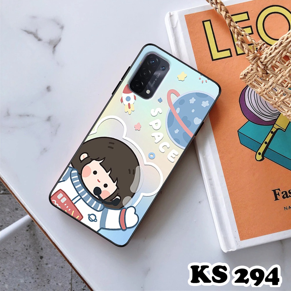 Ốp lưng Oppo A54 - Oppo A54 5G - Oppo A54s - Ốp in hình Ngân hà &amp; Roro Jumb - Lưng nhám viền TPU