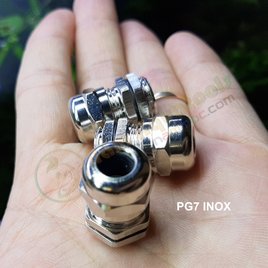 ☘ Nút PG7 INOX  | Ốc Siết Cáp PG7 - Dùng Chế Lọc, Phụ Kiện DIY Lọc [Loại tốt]