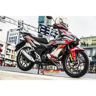 Tem Trùm Winner X Custom Đỏ Bạc Đen