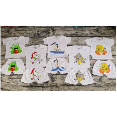 Sỉ set 5 bộ quần áo cộc tay CATER cho bé từ 0-14 tháng- MS19