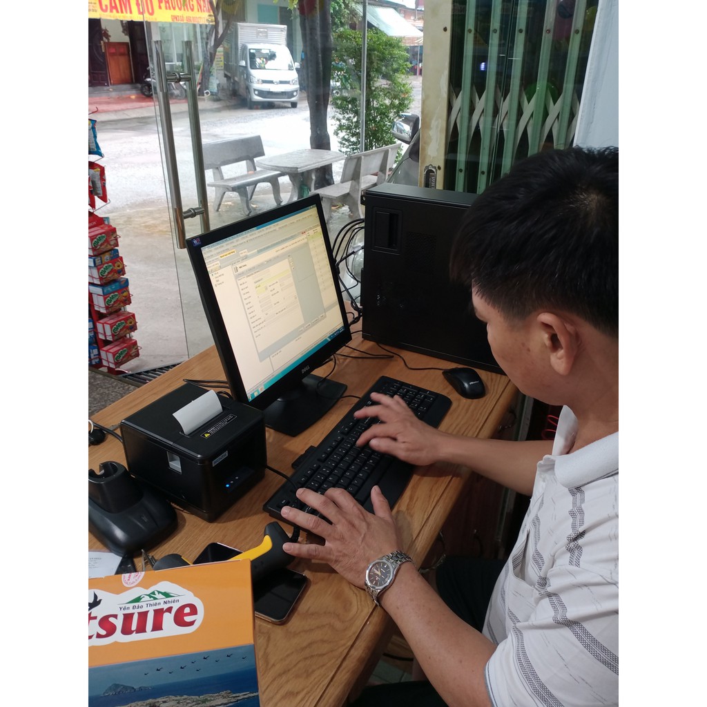 SALE Trọn bộ máy tính tiền quản lý bán hàng SHOP SỮA- NHÀ HÀNG-SHOP THỜI TRANG | BigBuy360 - bigbuy360.vn