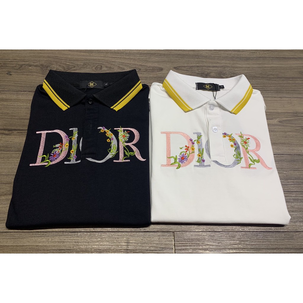 Áo thun cổ trụ áo thêu nổi (chất cotton 100% vải dày cực mát) | BigBuy360 - bigbuy360.vn
