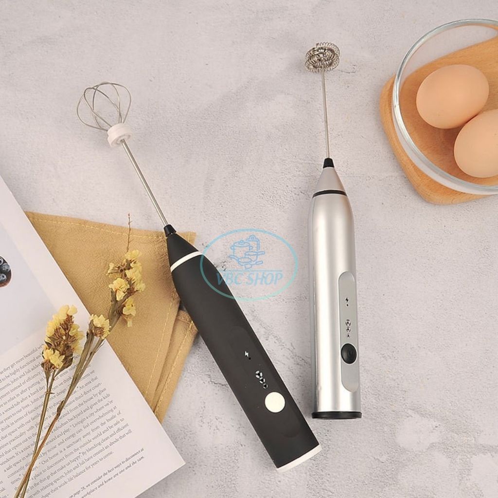 Máy Đánh Trứng Cầm Tay Mini 3 Cấp Độ Tiện Lợi, Máy Đánh Tạo Bọt Cafe Cầm Tay Cao Cấp