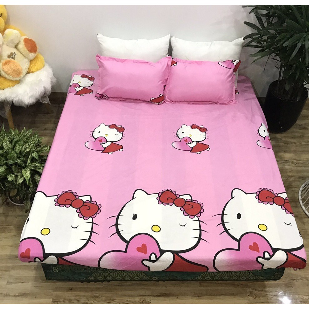 Bộ ga gối poly cotton m6/m8 hoạt hình ngộ nghĩnh