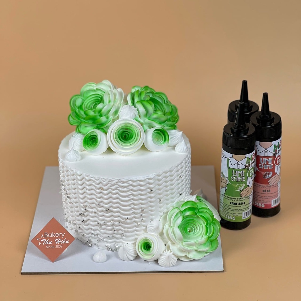 Màu phun bột thực phẩm Unicorn Xanh Lá Mạ 45g