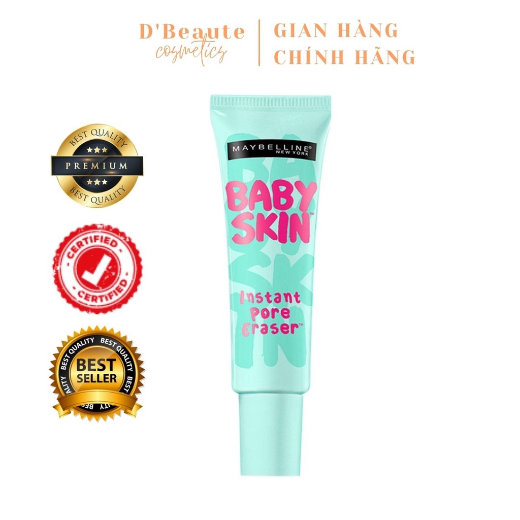 Kem lót mịn da che khuyết điểm Maybelline New York Baby Skin Pore Eraser Primer 22ml - Mỹ Chính Hãng