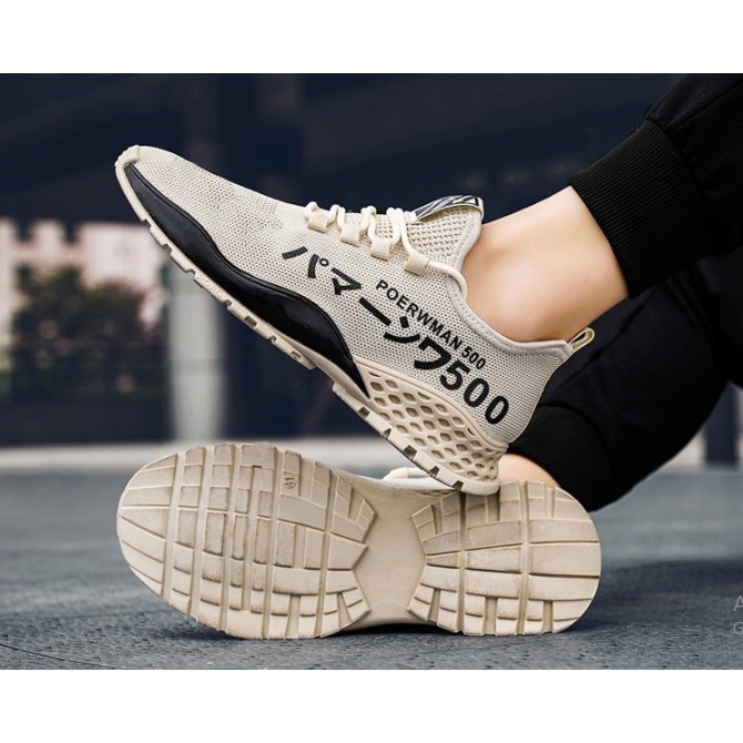 Giày thể thao nam màu nhạt chữ hàn | BigBuy360 - bigbuy360.vn