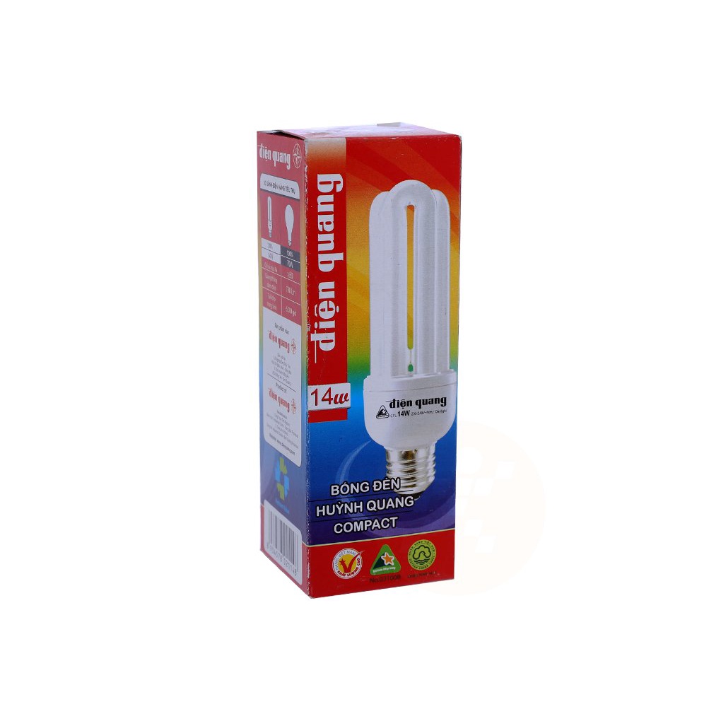Bóng Đèn điện quang Compact 3U 14W hàng chính hãng
