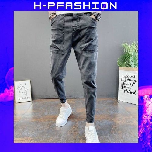 Quần Jean Nam Màu Xanh Đen 🔵 𝐅𝐑𝐄𝐄 𝐒𝐇𝐈𝐏 🔵 Quần Bò Nam Co Giãn Thời Trang Hpfashion - Qjnhp018