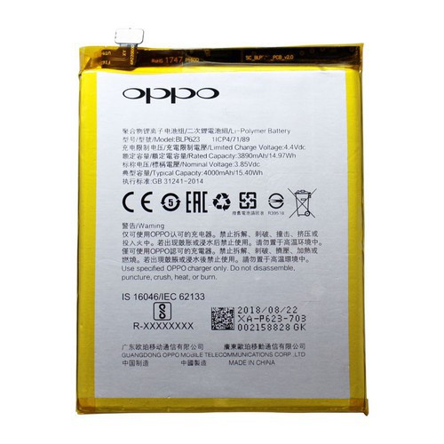 Pin Oppo zin máy các mã F3+, F1s, A1k, A5s, Reno 5,Neo 9s, A83,A33