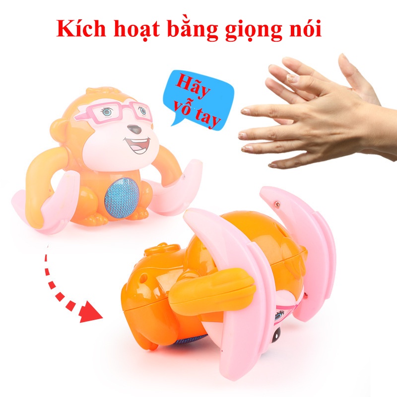 Đồ chơi khỉ nhào lộn, đồ chơi giải trí cho bé, trẻ nhỏ