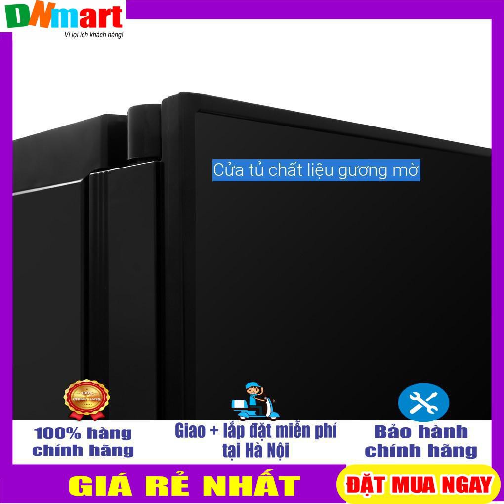 Tủ lạnh Hitachi 4 cánh màu đen R-FW650PGV8(GBK)