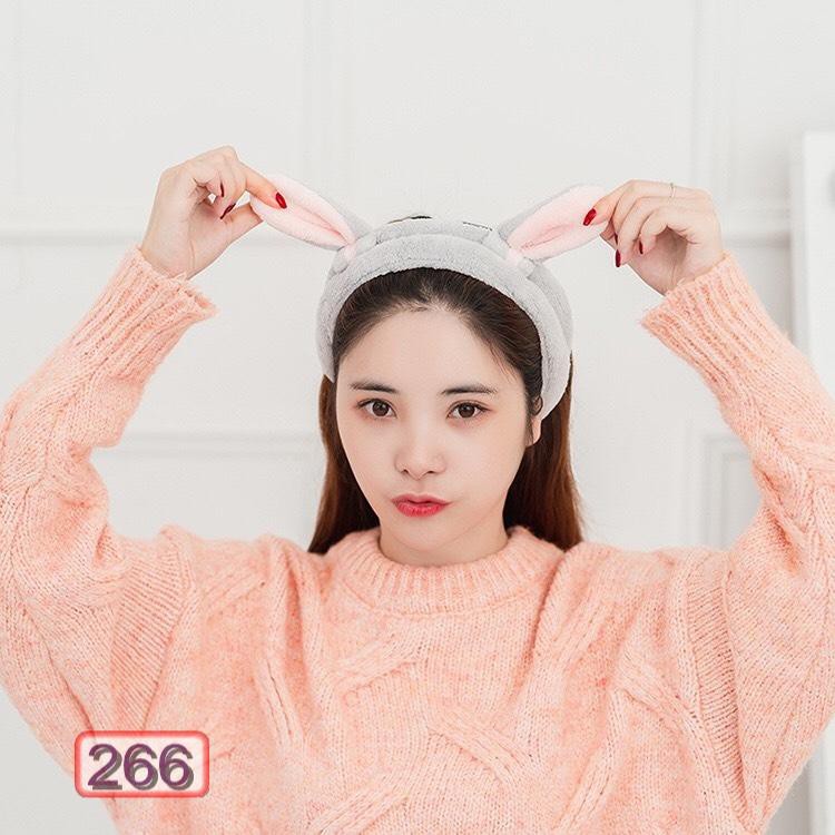 Phụ Kiện Tóc Băng Đô - Bờm Tai Thỏ Dễ Thương Hàn Quốc 266 Nhiều Màu Hot Trend