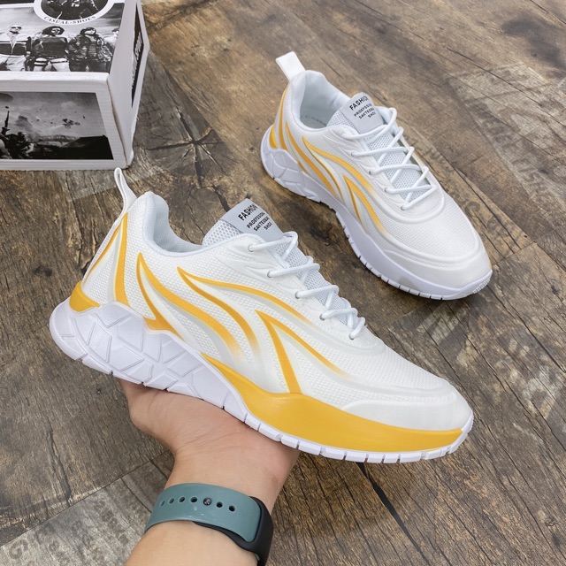 [FreeShip - Siêu Phẩm Mới Về] Giày thể thao nam, giày sneakers nam lửa vàng siêu nhẹ Z288 | WebRaoVat - webraovat.net.vn